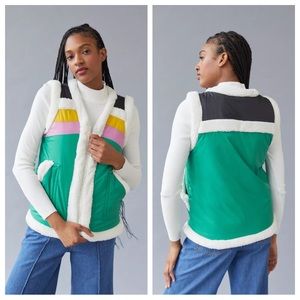 Urban Outfitters BDG Nylon Sherpa Vest XXS NWT